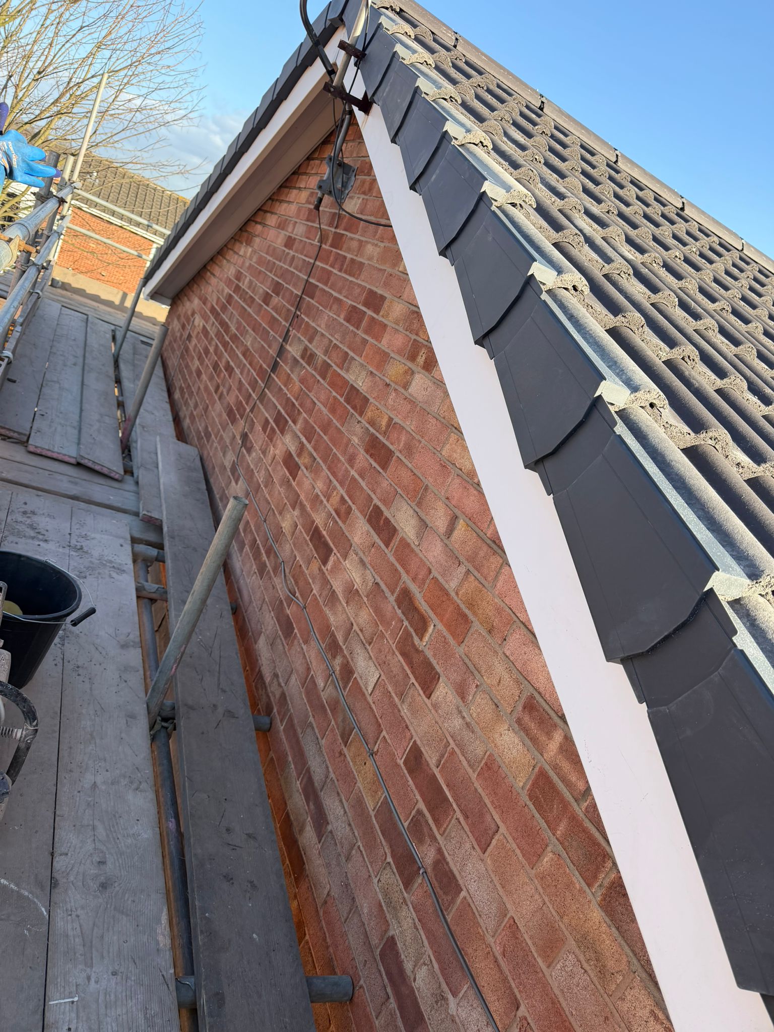 uPVC fascia and soffit replacement on terraced property in Yorkshire