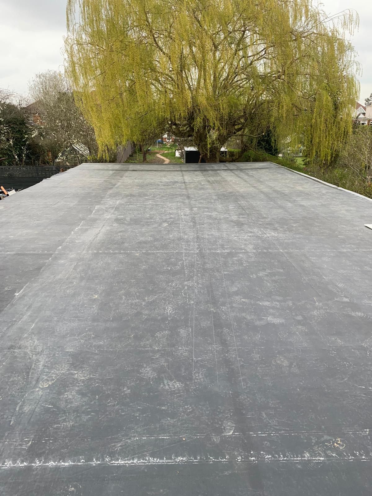 GRP fibreglass flat roof system professionally installed by Smith Bros Roofing